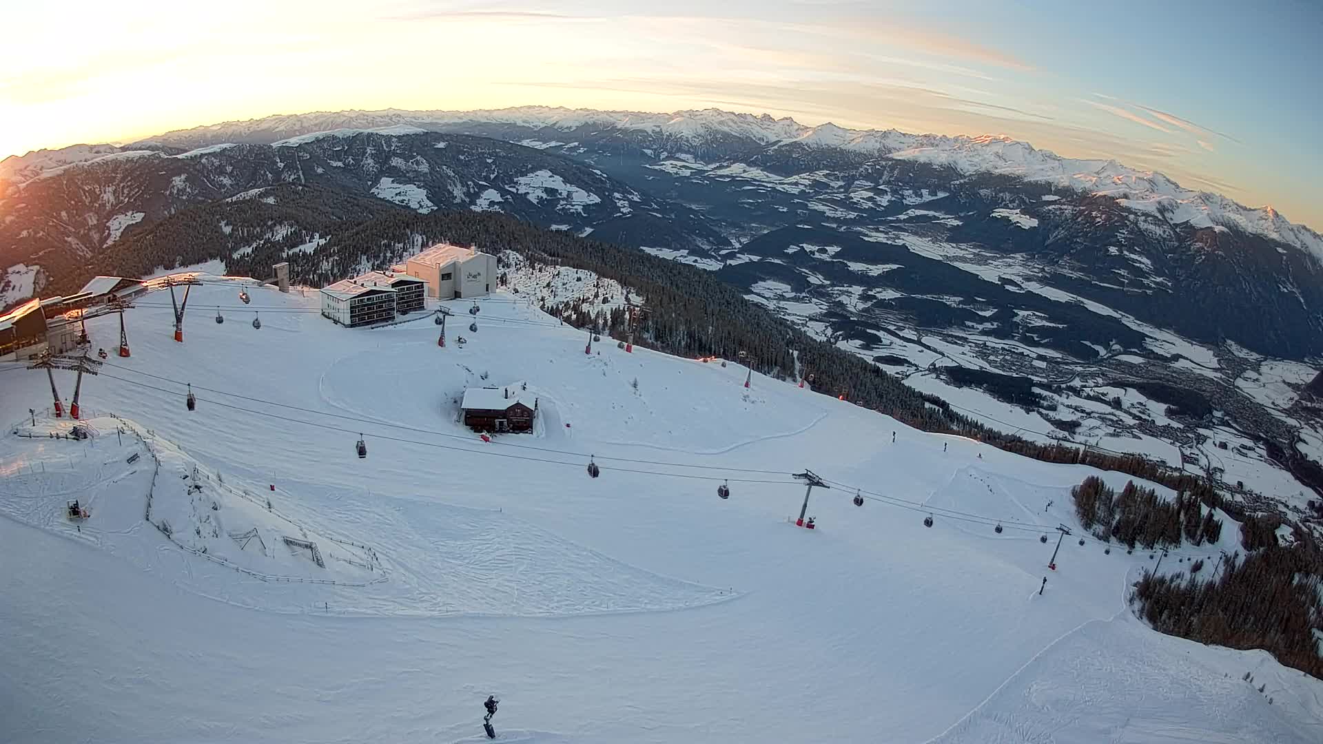 Kronplatz peak Ski resort | view to Bruneck