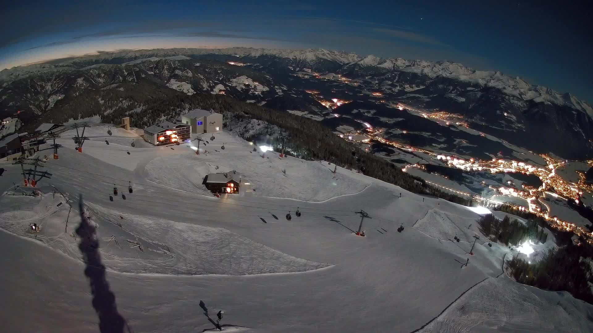 Kronplatz peak Ski resort | view to Bruneck