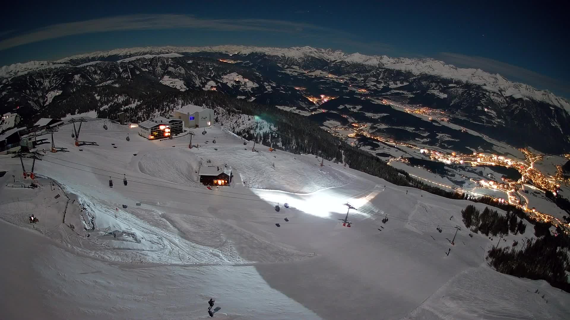 Kronplatz peak Ski resort | view to Bruneck