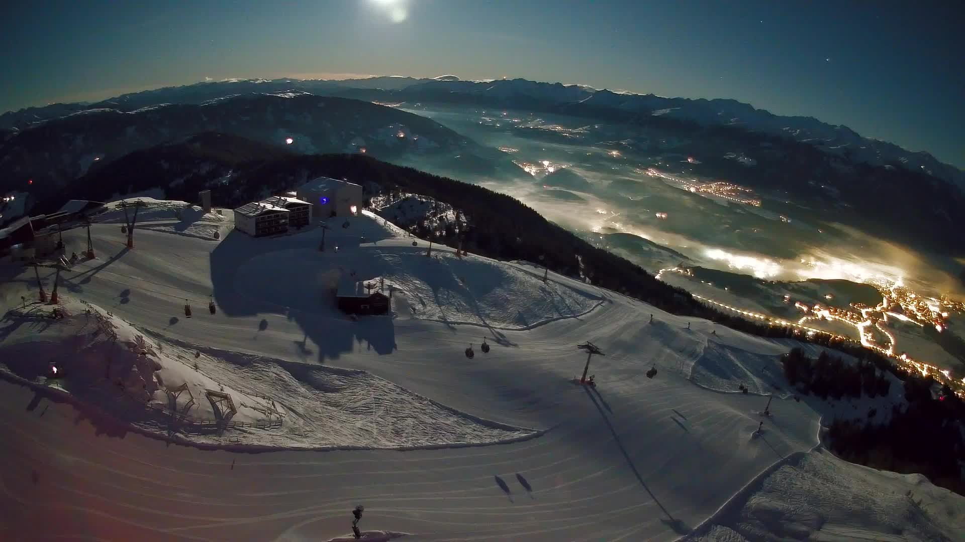 Kronplatz peak Ski resort | view to Bruneck