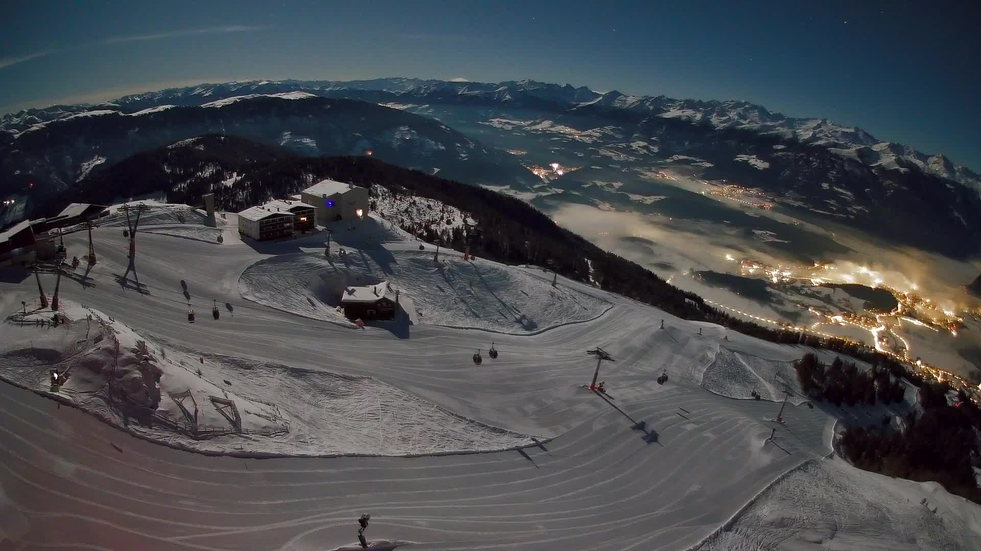 Kronplatz peak Ski resort | view to Bruneck