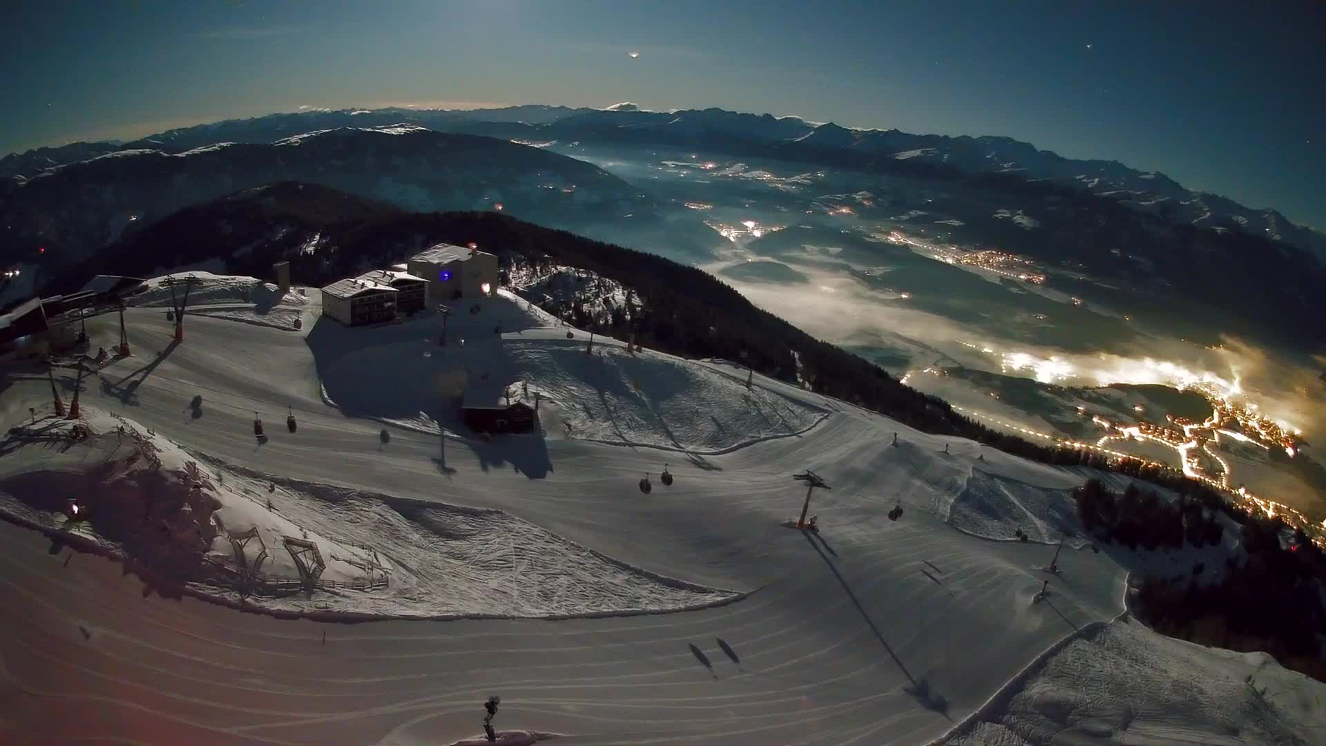 Kronplatz peak Ski resort | view to Bruneck
