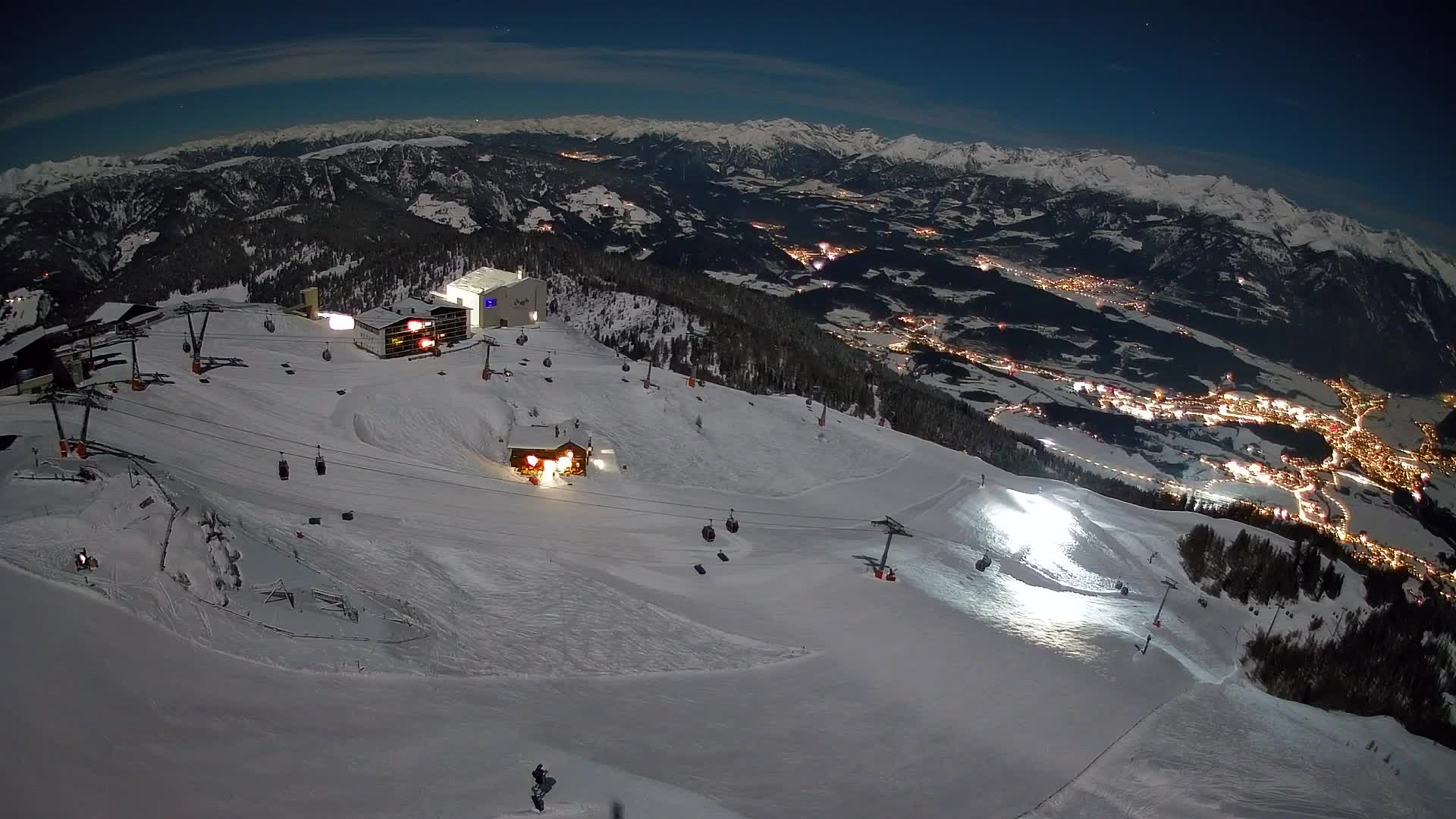 Kronplatz peak Ski resort | view to Bruneck