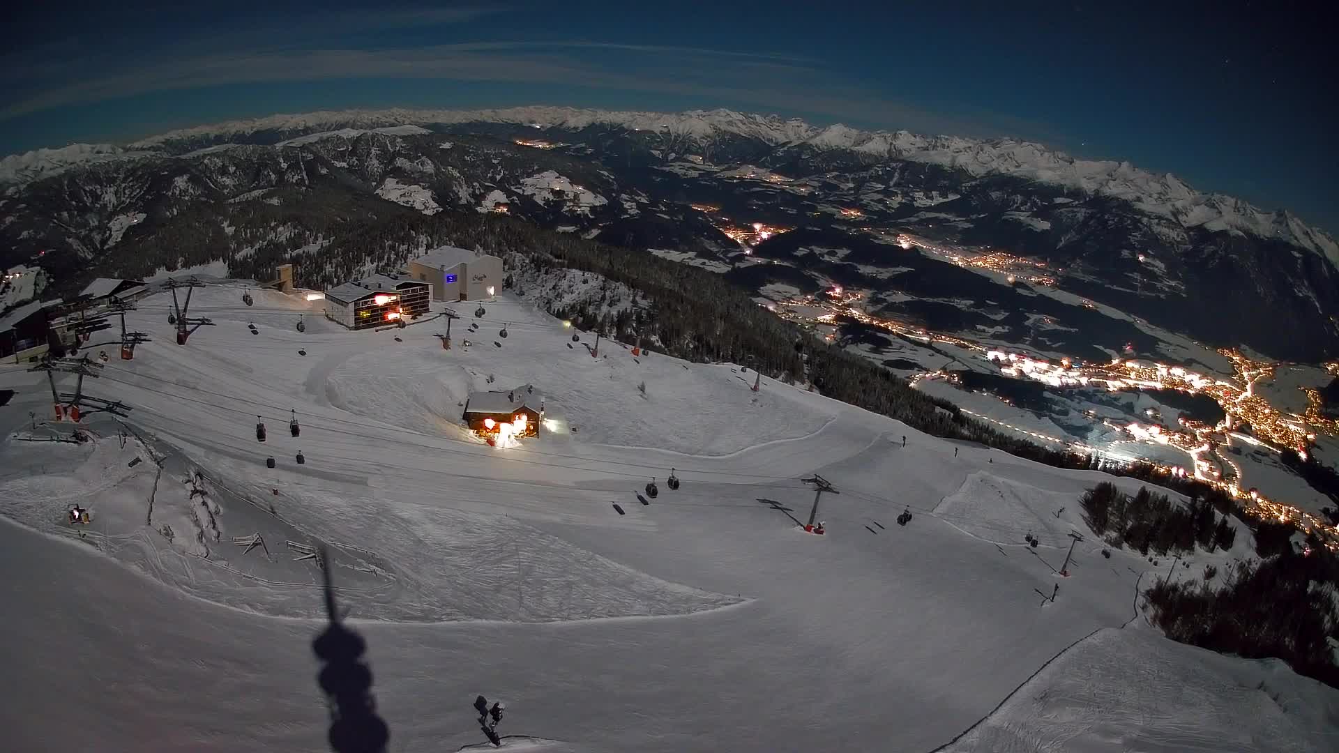 Station de ski Kronplatz sommet | vue sur Brunico