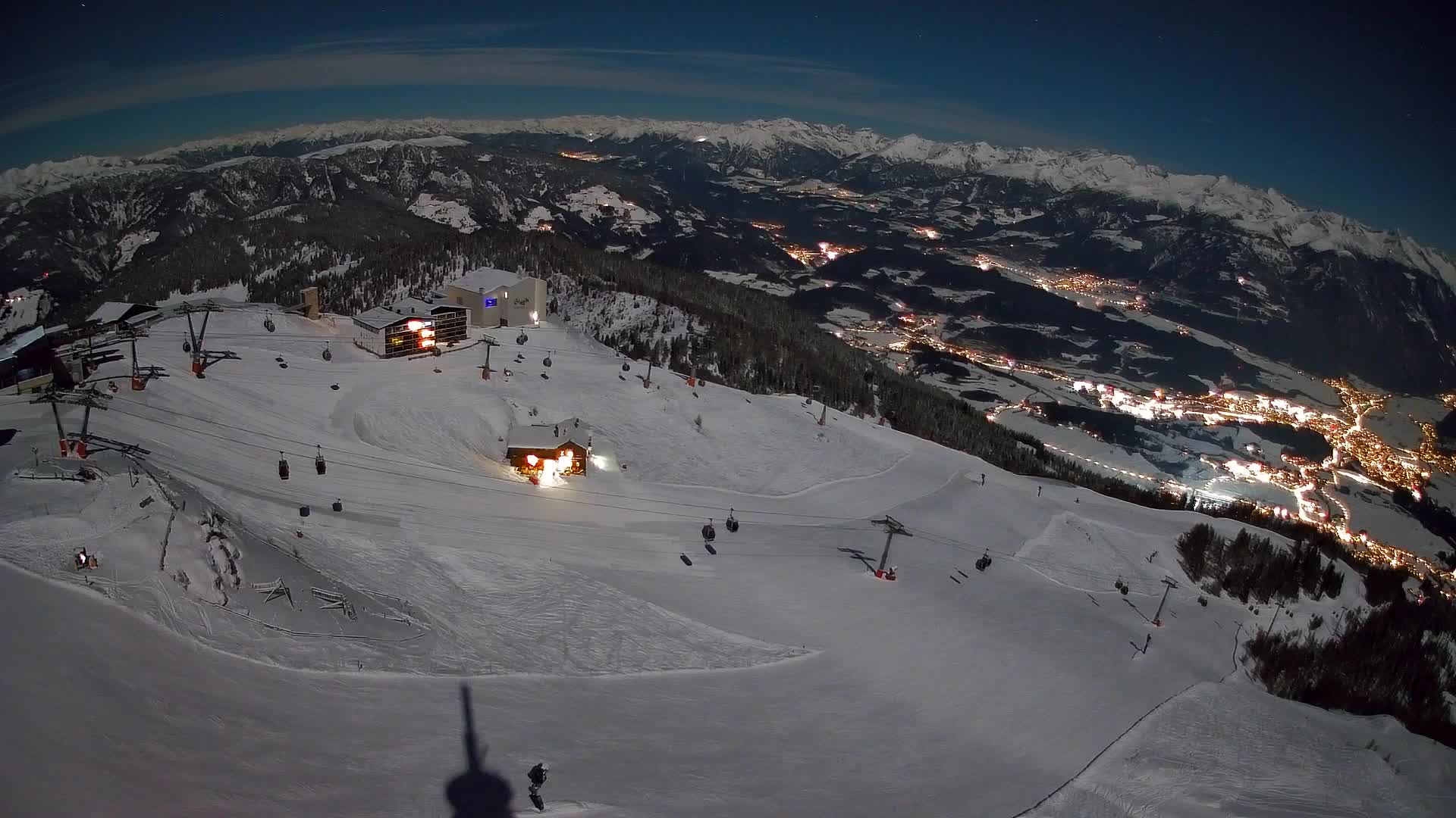 Kronplatz peak Ski resort | view to Bruneck
