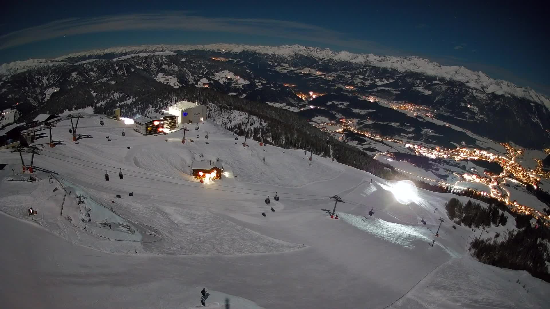 Kronplatz peak Ski resort | view to Bruneck