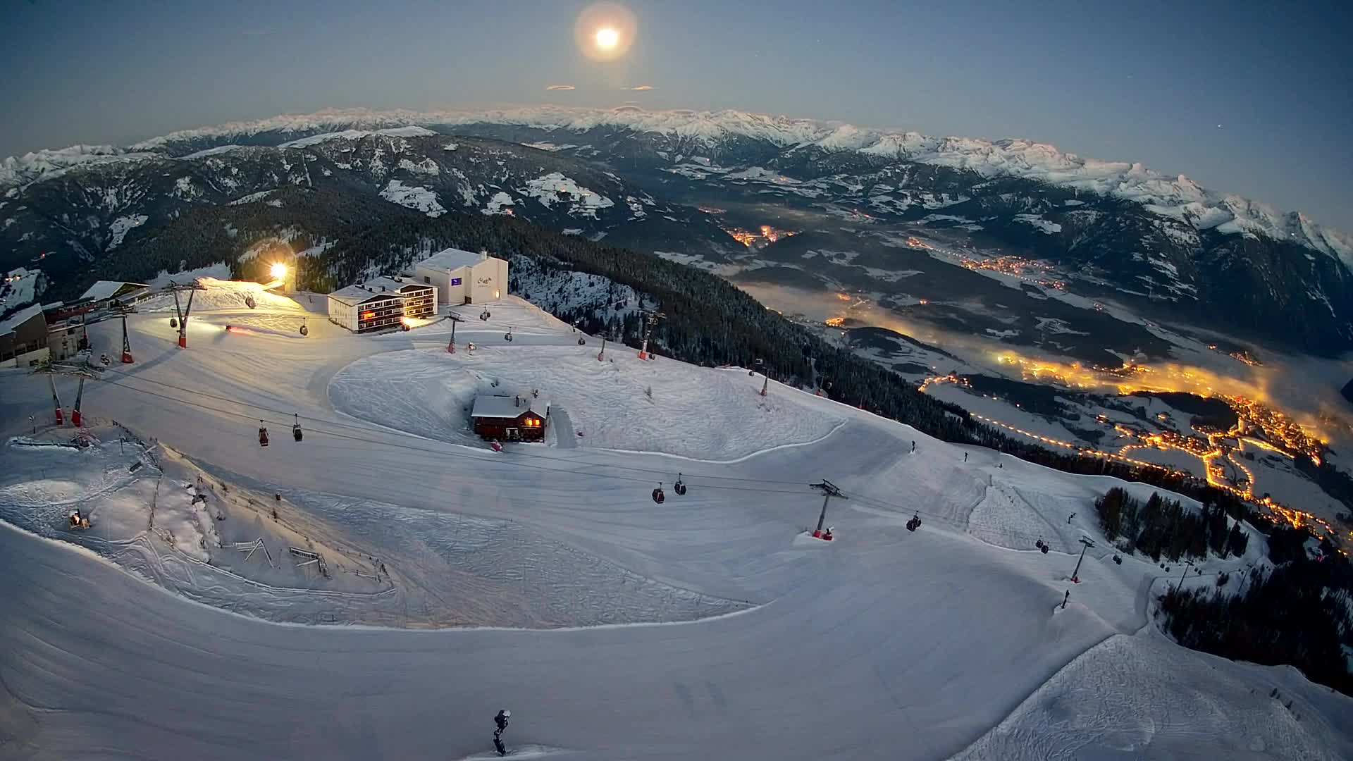 Smučišče Kronplatz – vrh | pogled na Bruneck