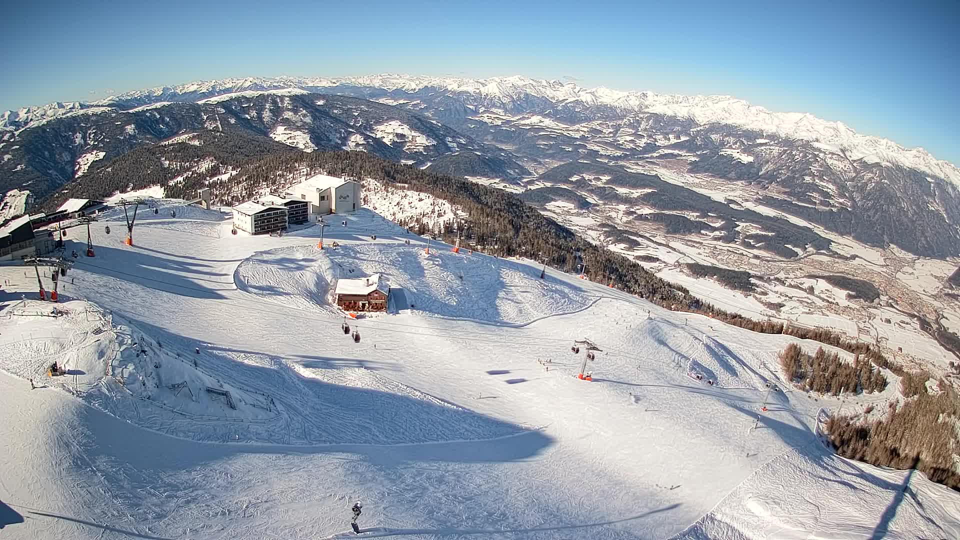 Smučišče Kronplatz – vrh | pogled na Bruneck