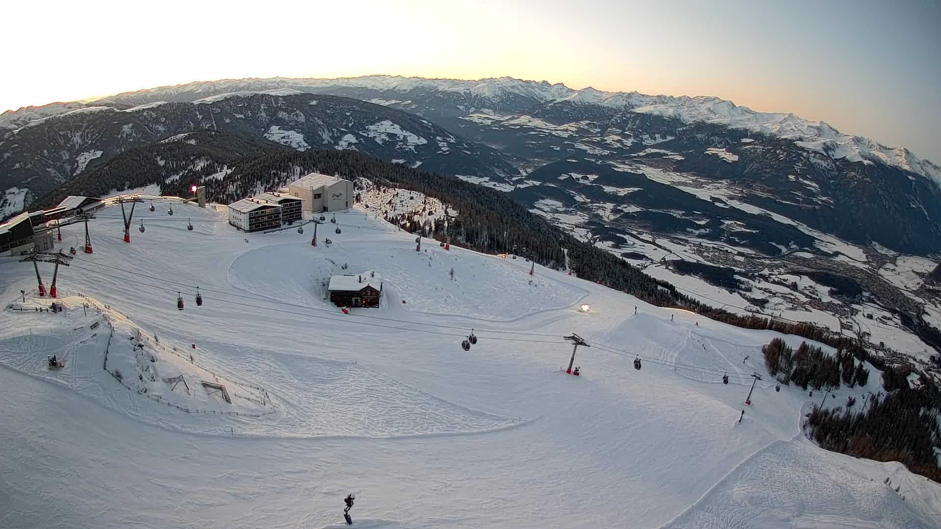 Kronplatz peak Ski resort | view to Bruneck