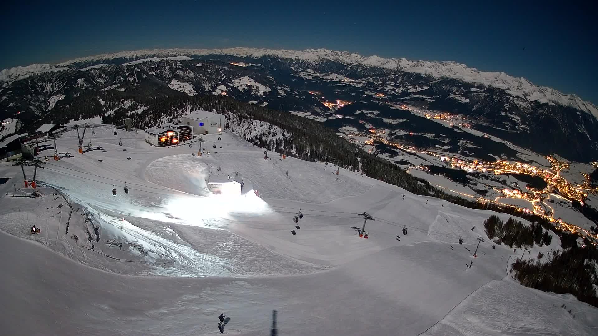 Kronplatz peak Ski resort | view to Bruneck