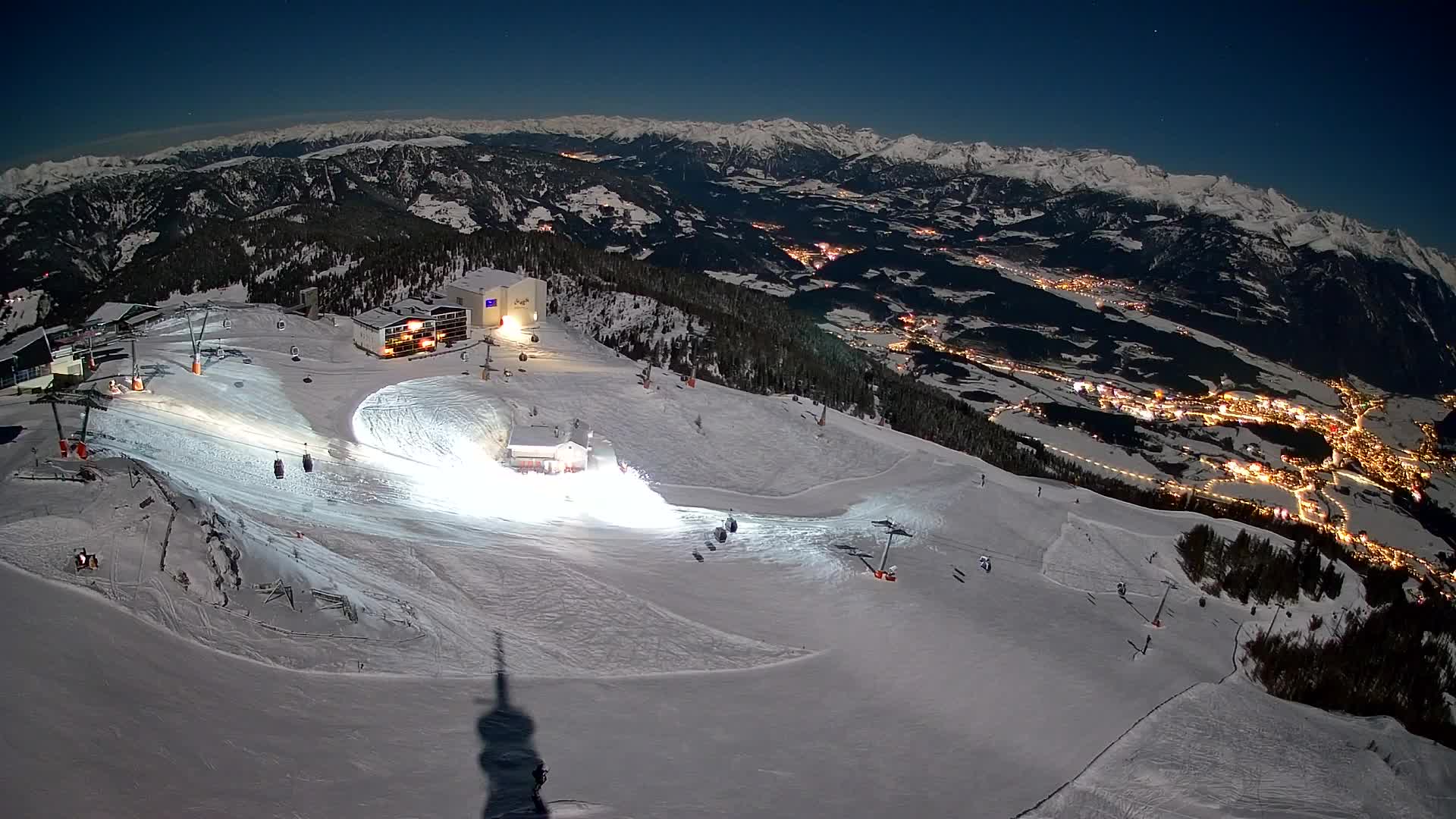 Kronplatz peak Ski resort | view to Bruneck