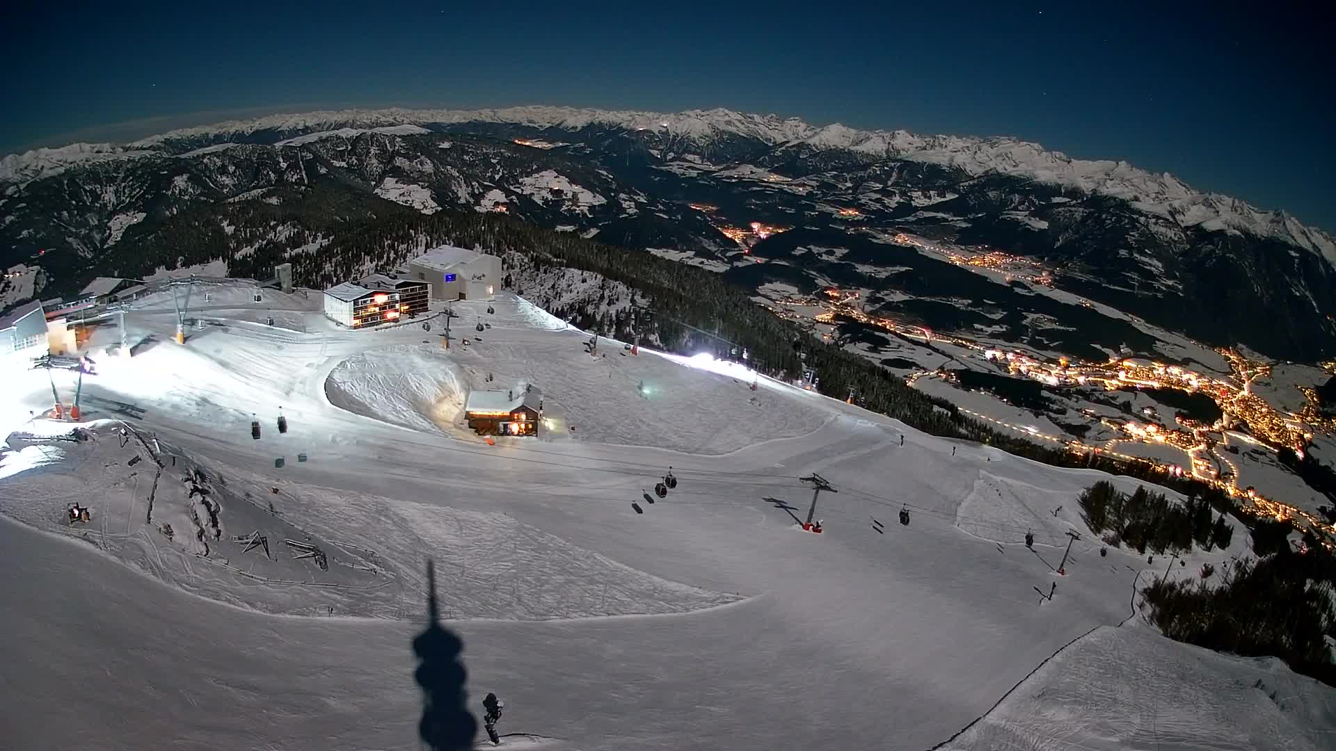 Kronplatz peak Ski resort | view to Bruneck