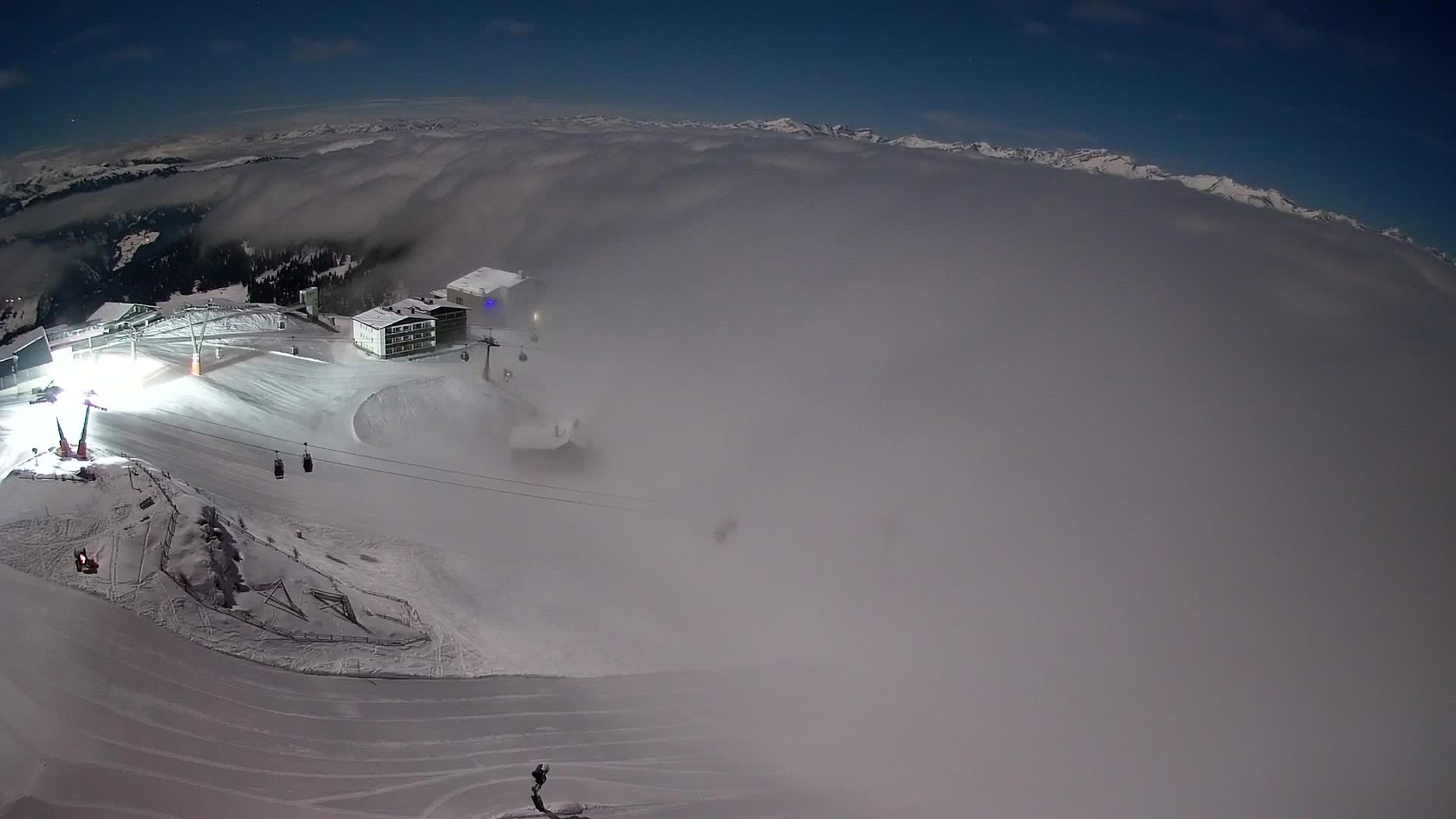 Kronplatz peak Ski resort | view to Bruneck
