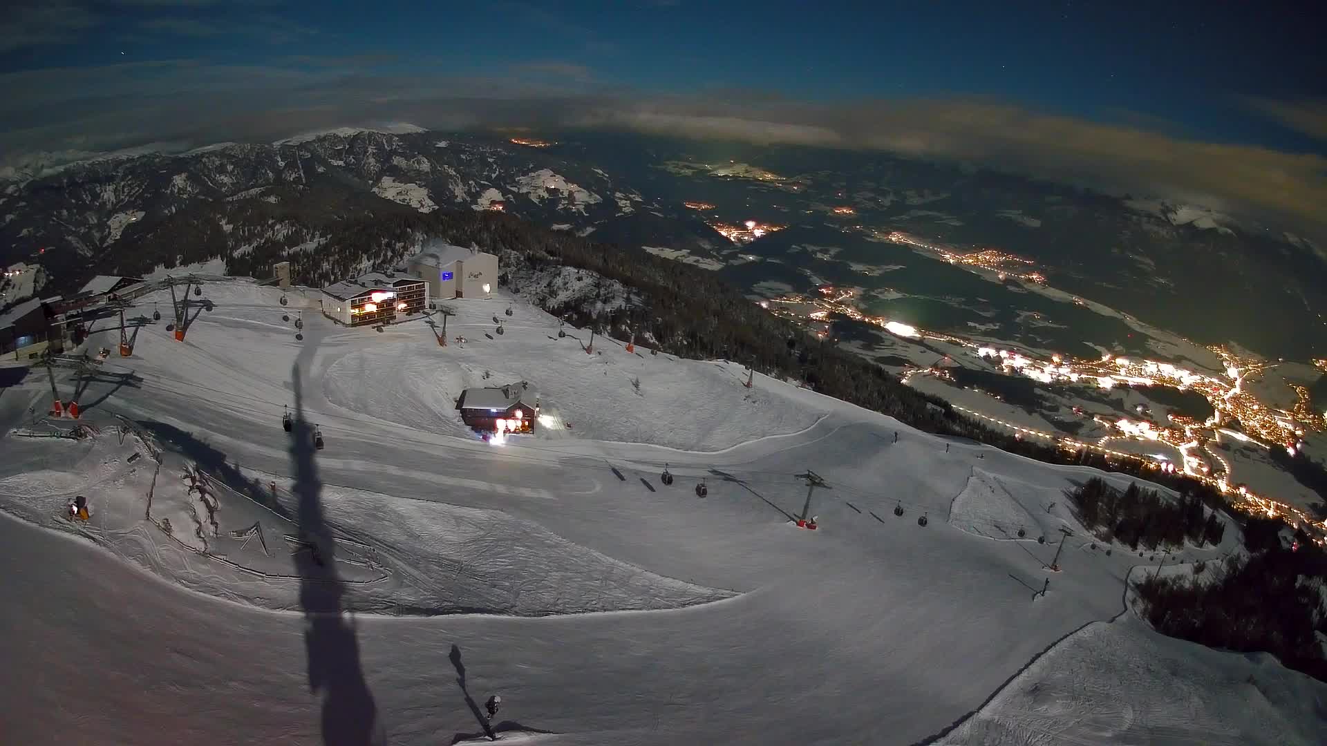 Station de ski Kronplatz sommet | vue sur Brunico