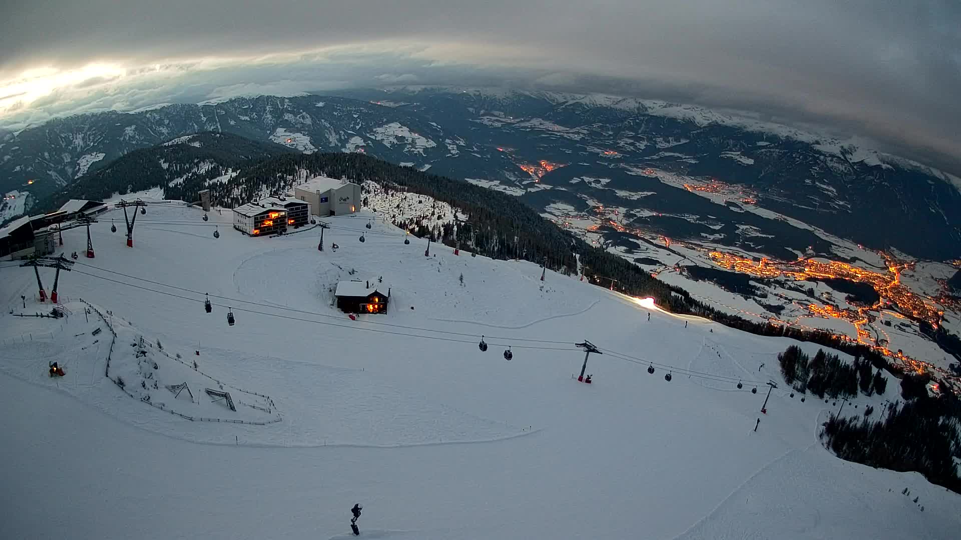Kronplatz peak Ski resort | view to Bruneck