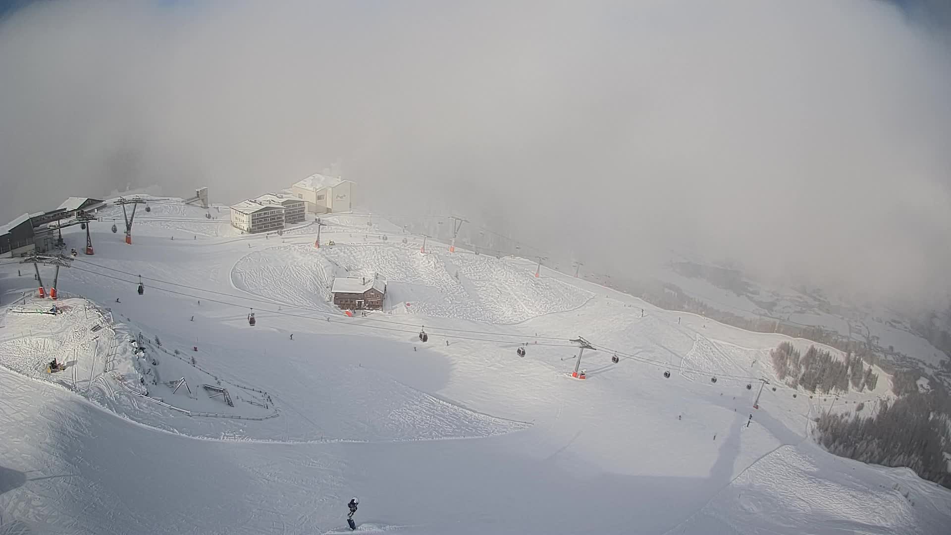 Kronplatz peak Ski resort | view to Bruneck