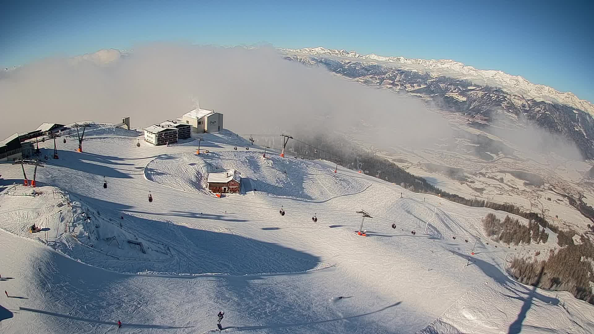 Kronplatz peak Ski resort | view to Bruneck