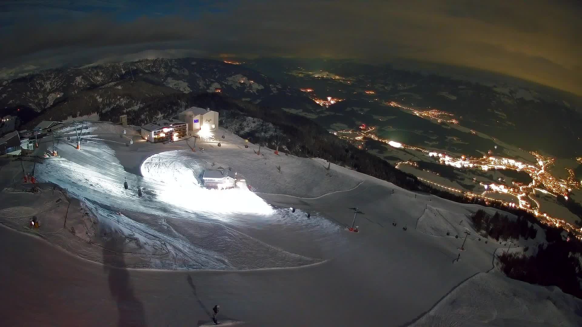 Kronplatz peak Ski resort | view to Bruneck