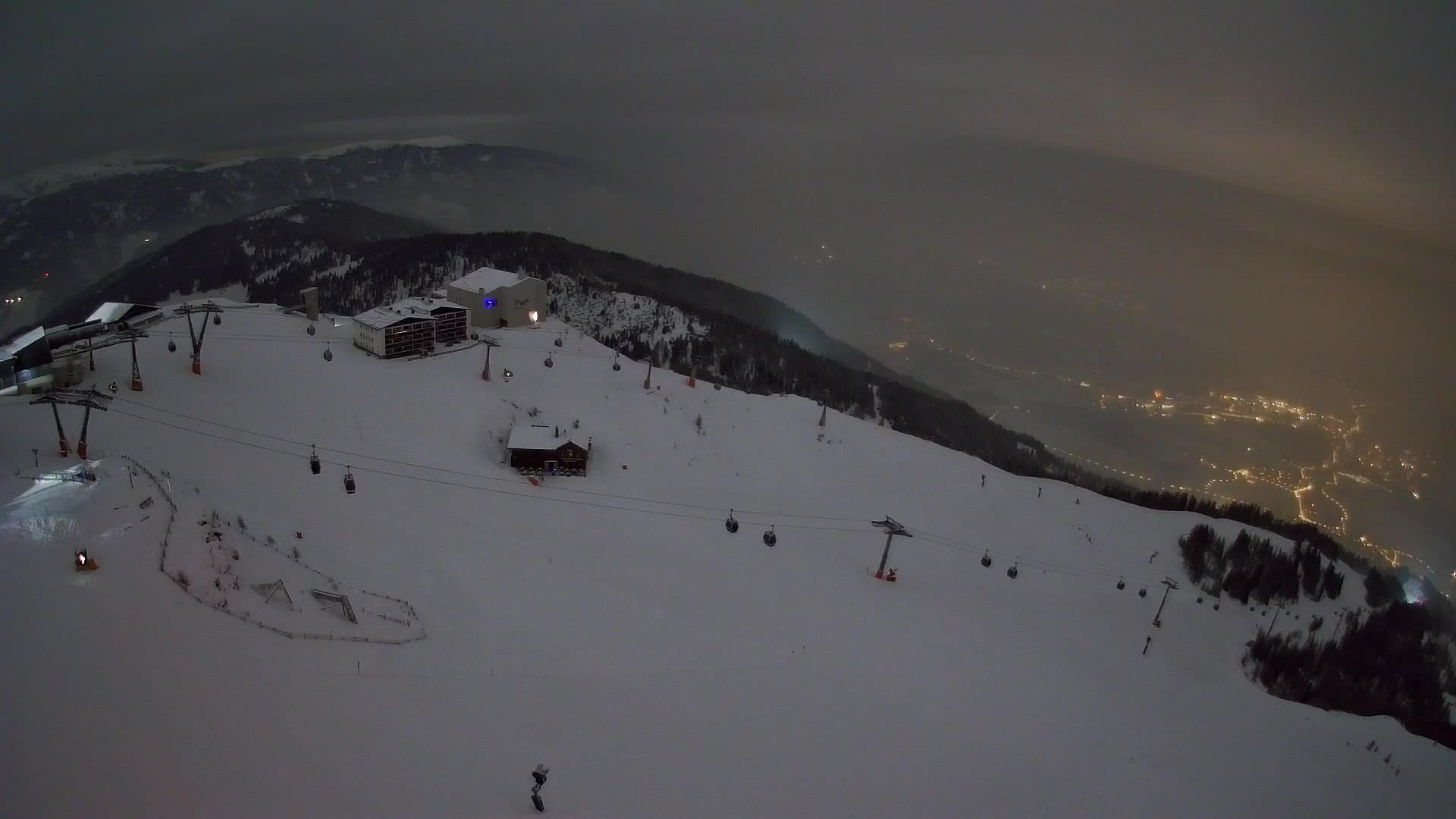 Kronplatz peak Ski resort | view to Bruneck