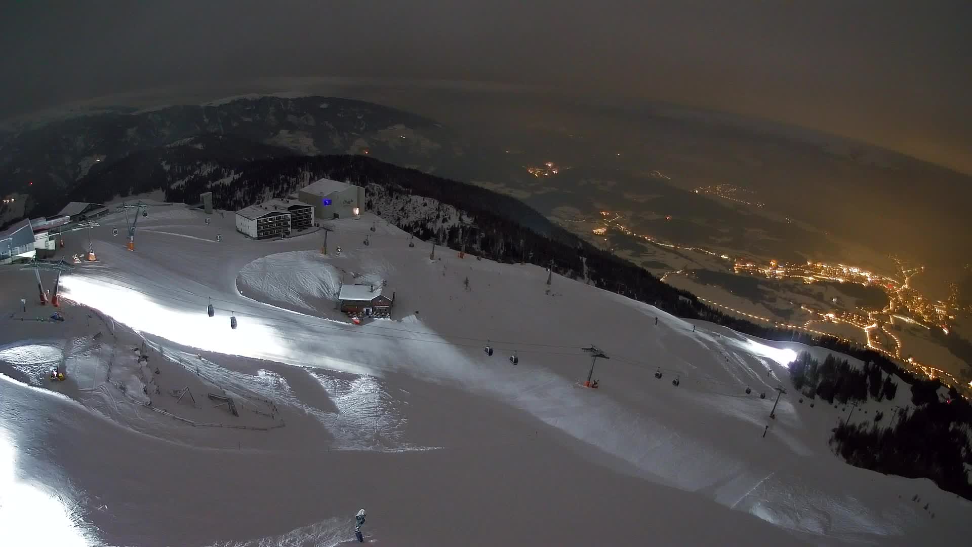 Skigebiet Kronplatz Gipfel | Blick auf Bruneck