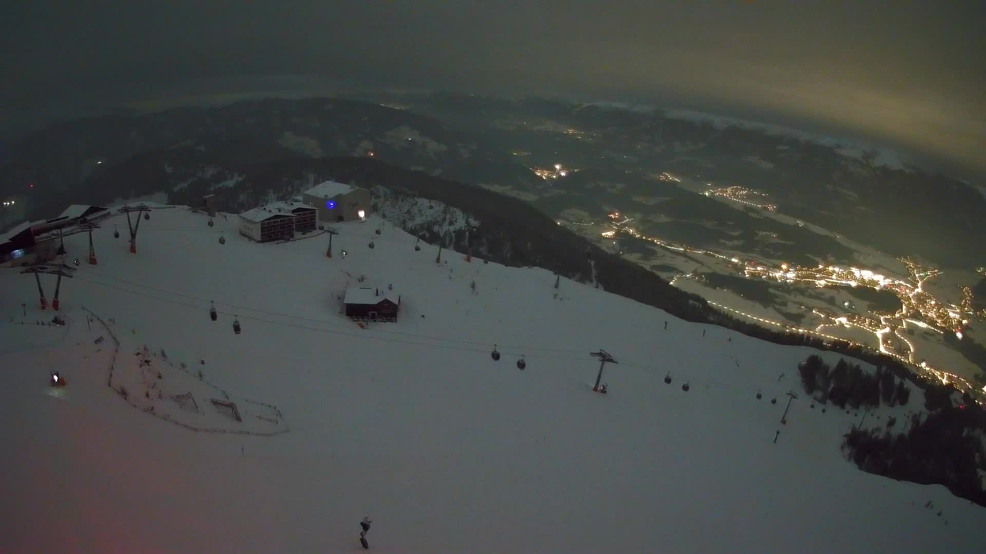 Station de ski Kronplatz sommet | vue sur Brunico