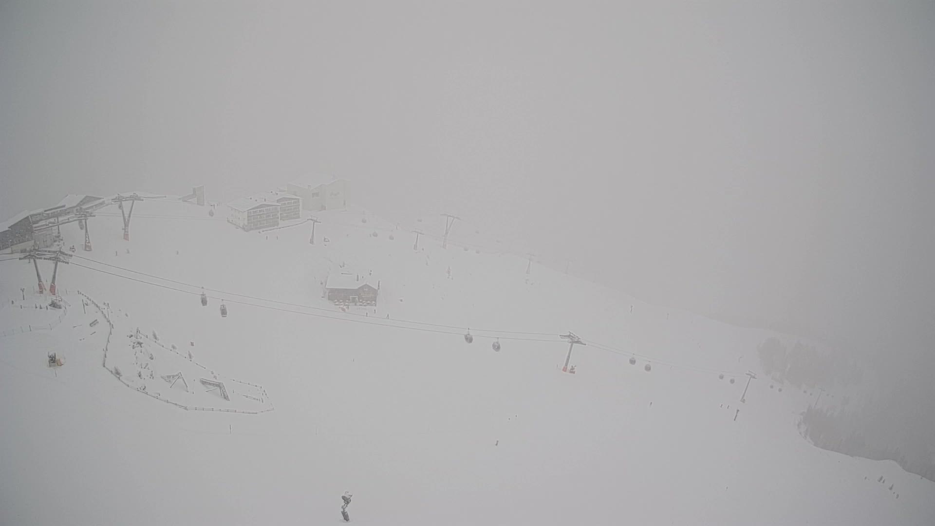 Cima estación de esquí Kronplatz | vista hacia Brunico