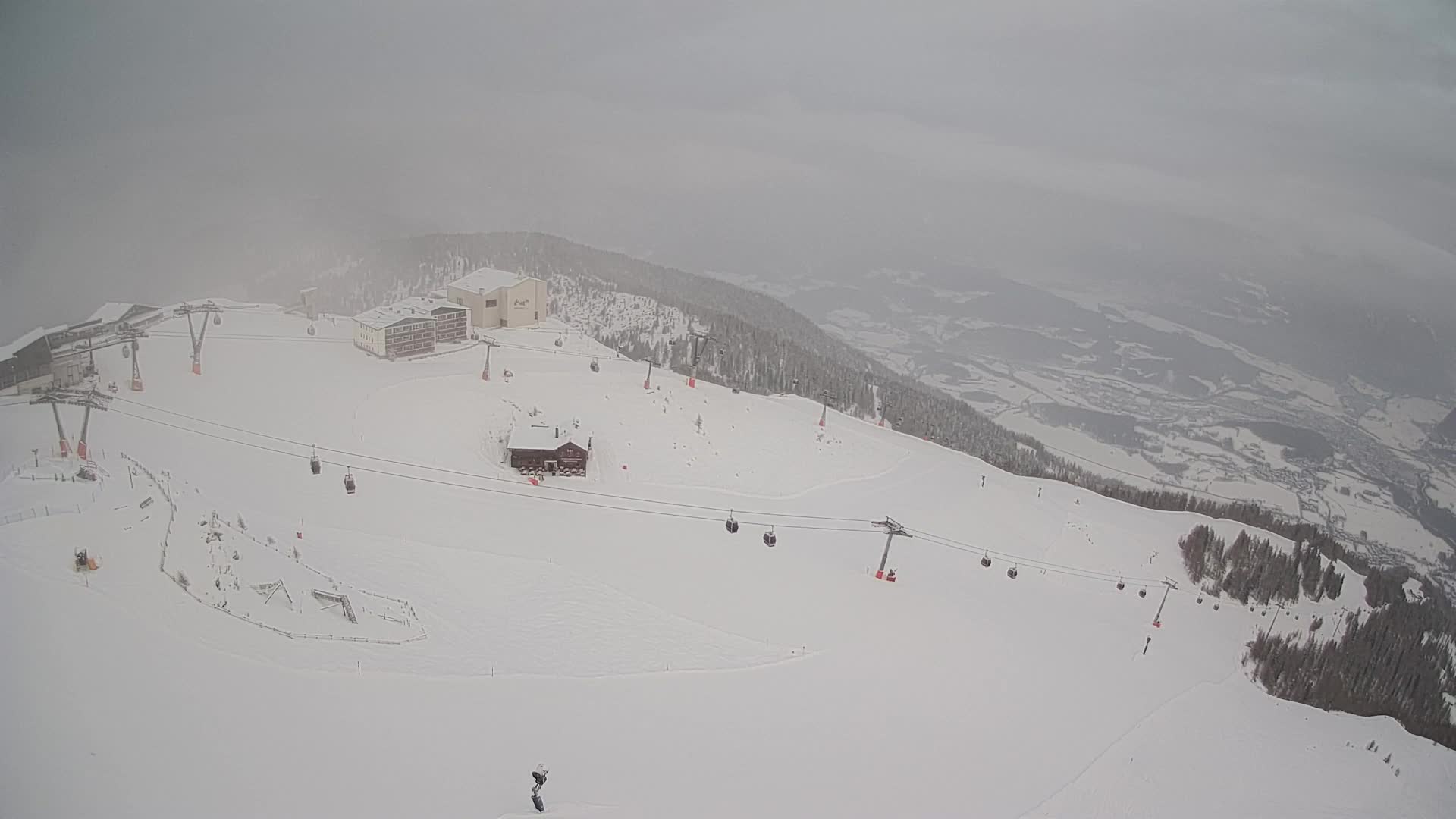 Station de ski Kronplatz sommet | vue sur Brunico