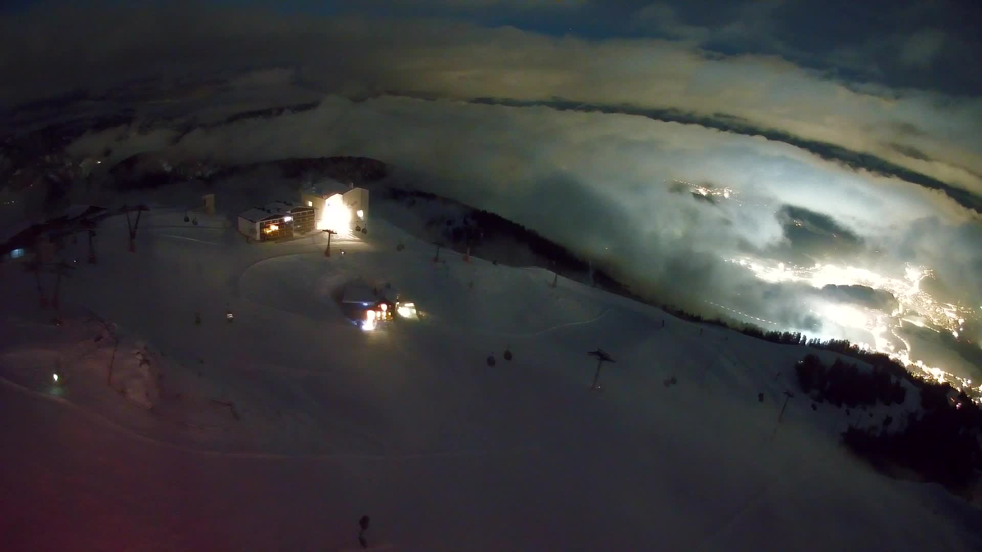 Kronplatz peak Ski resort | view to Bruneck