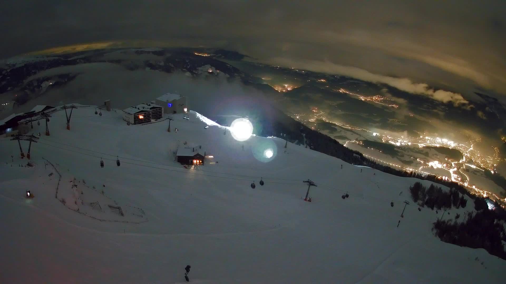 Skigebiet Kronplatz Gipfel | Blick auf Bruneck