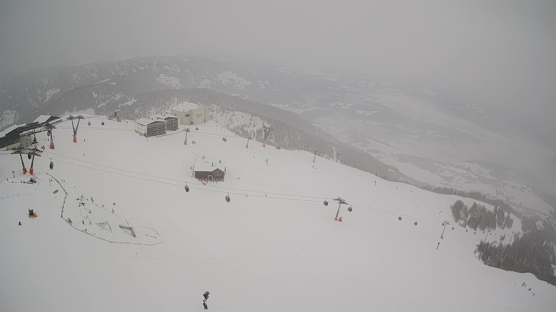 Station de ski Kronplatz sommet | vue sur Brunico