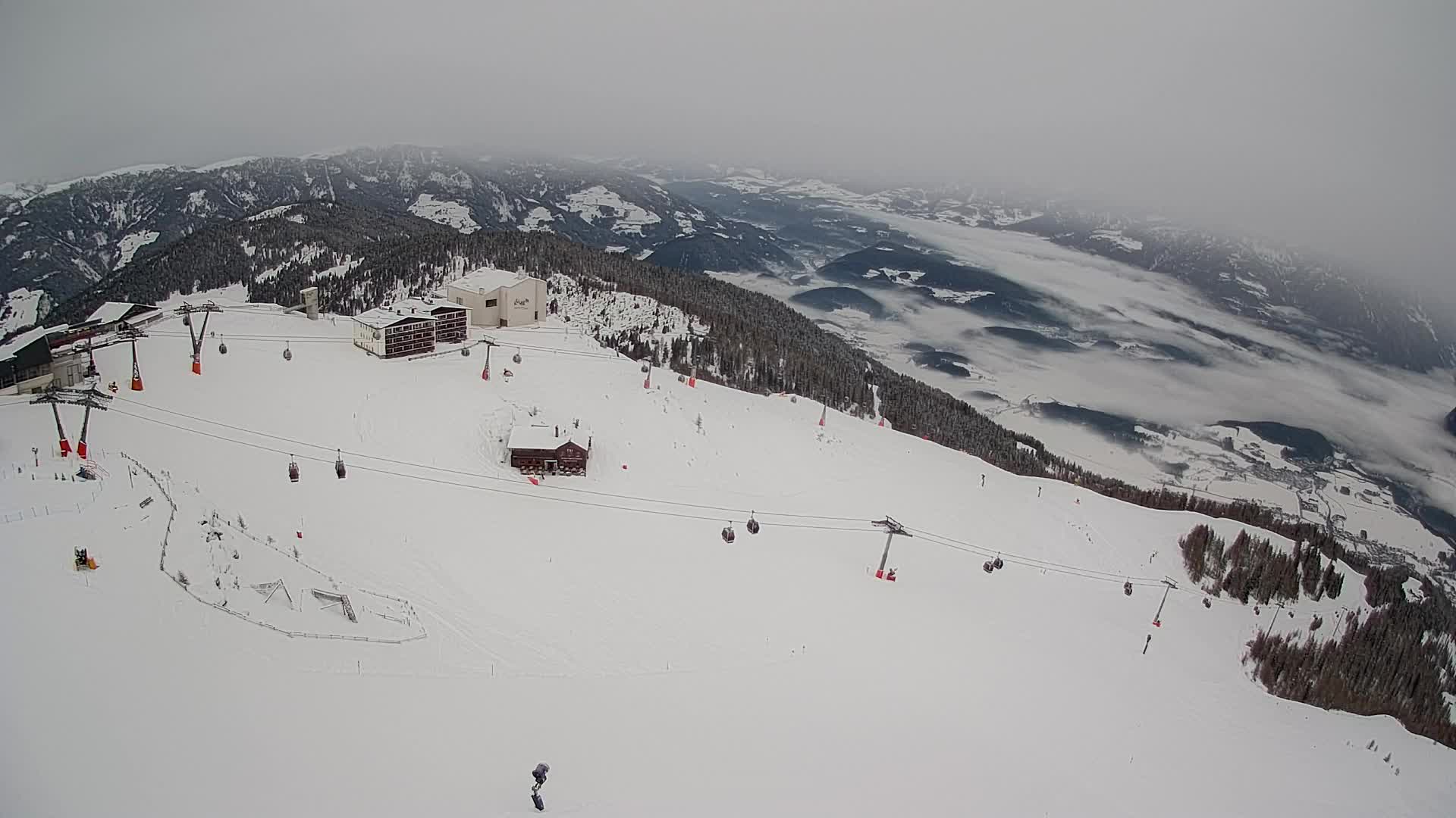 Kronplatz peak Ski resort | view to Bruneck