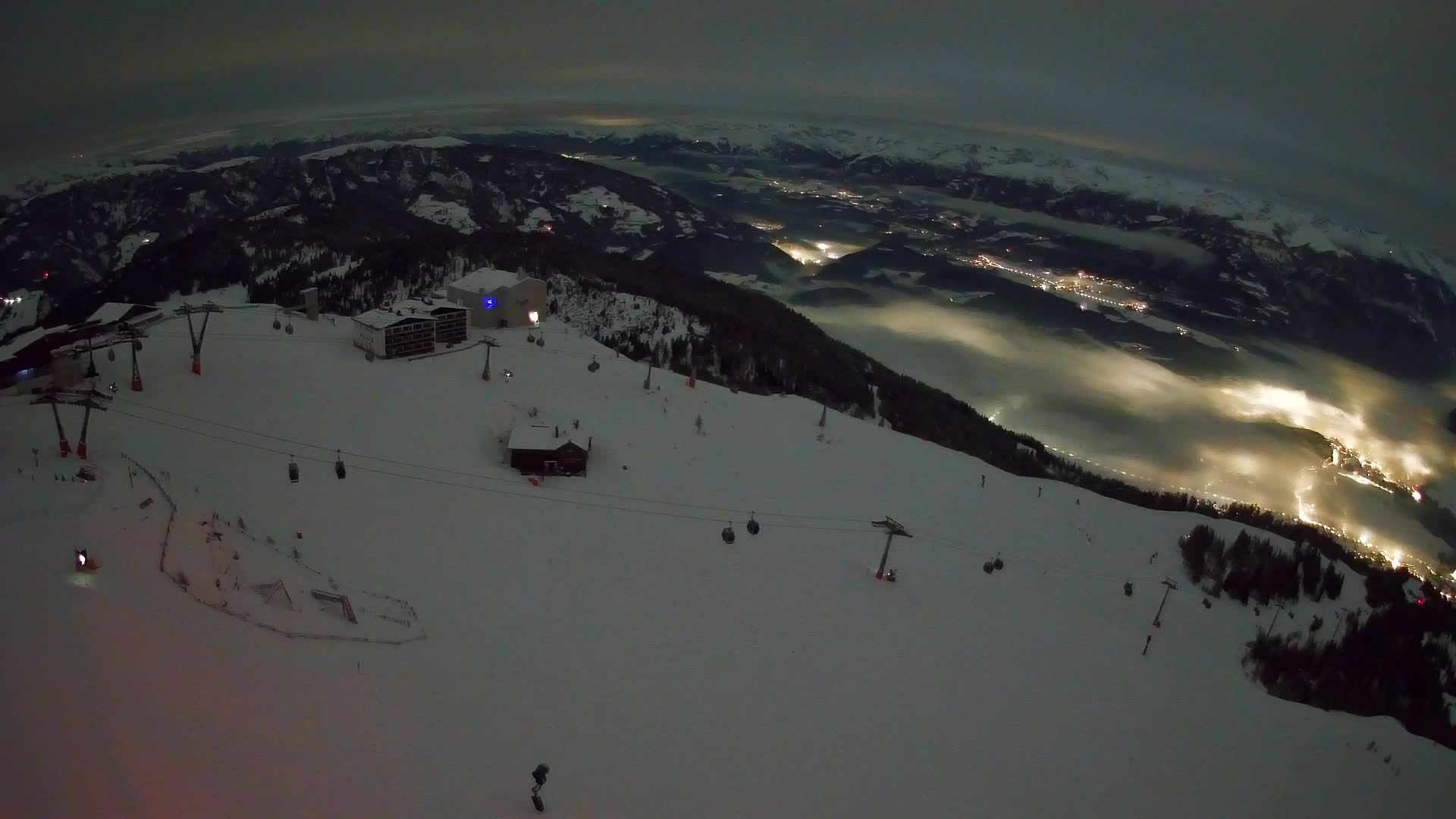 Station de ski Kronplatz sommet | vue sur Brunico