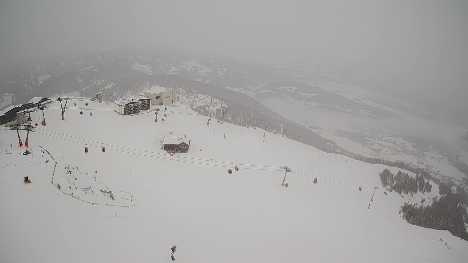 Station de ski Kronplatz sommet | vue sur Brunico