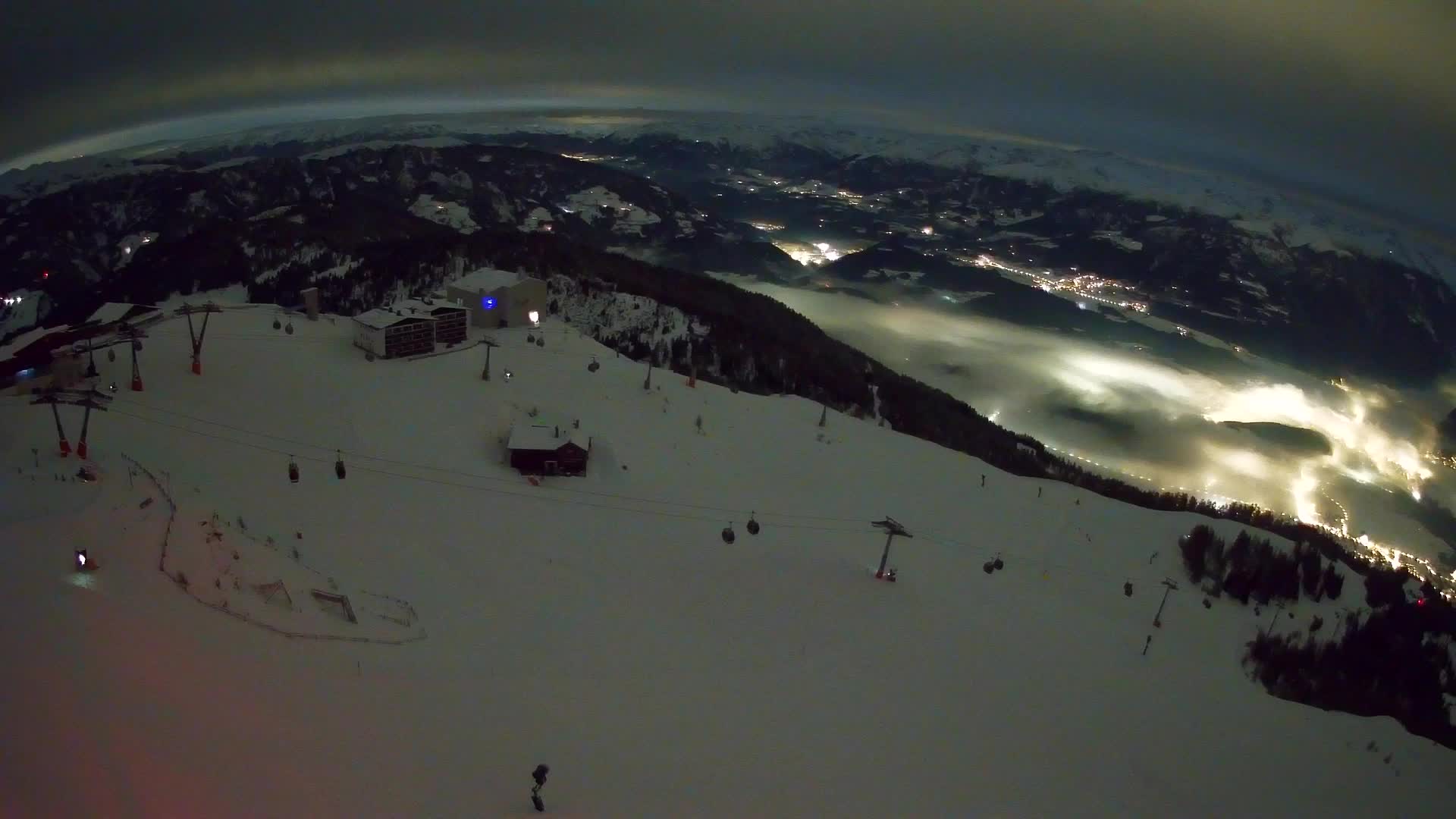 Kronplatz peak Ski resort | view to Bruneck