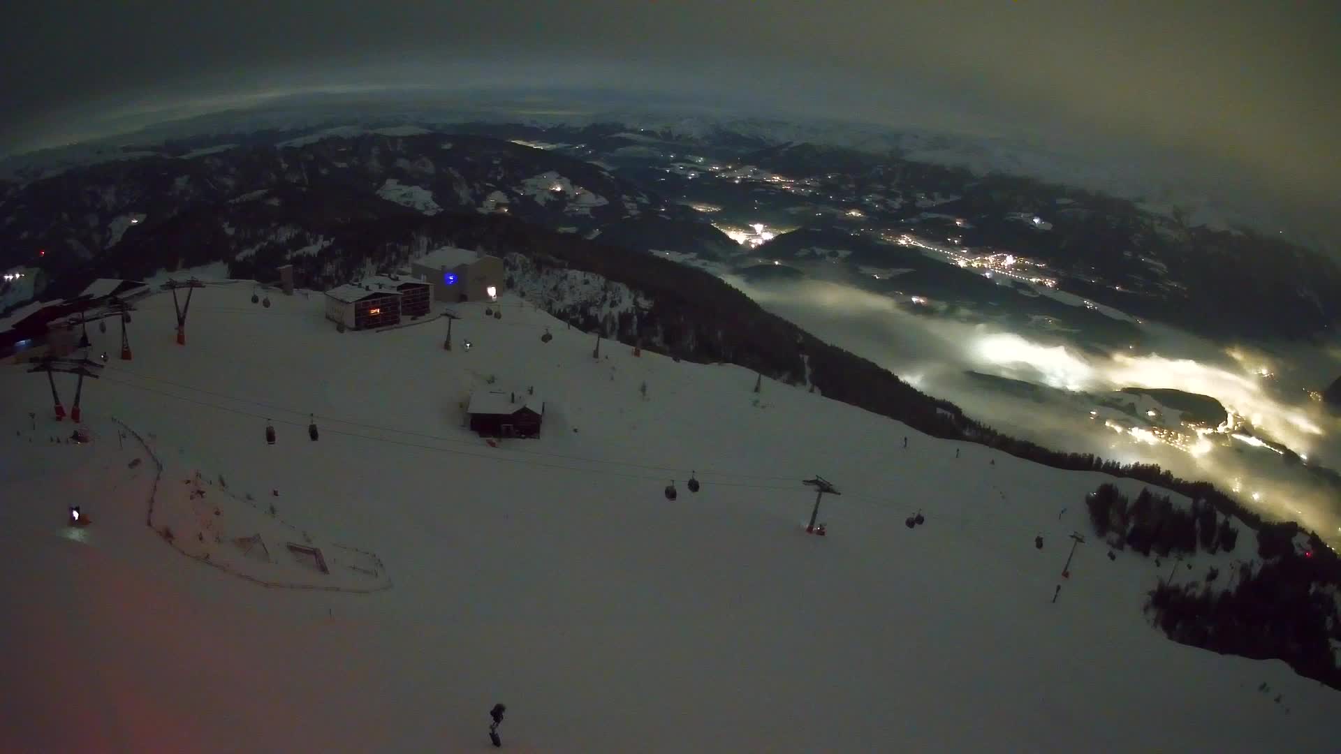 Station de ski Kronplatz sommet | vue sur Brunico