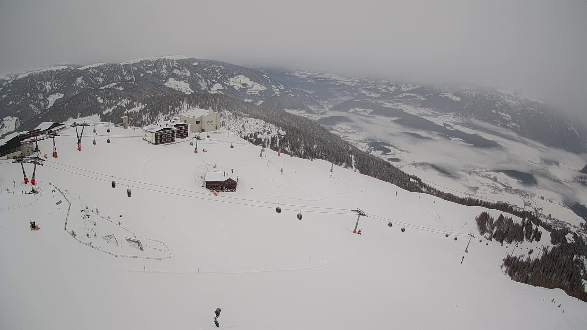 Smučišče Kronplatz – vrh | pogled na Bruneck