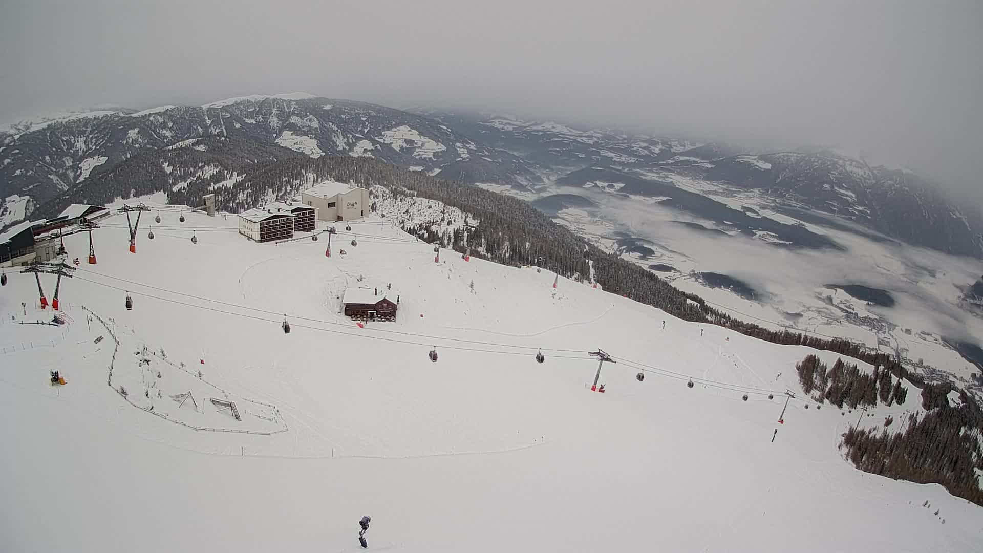 Smučišče Kronplatz – vrh | pogled na Bruneck