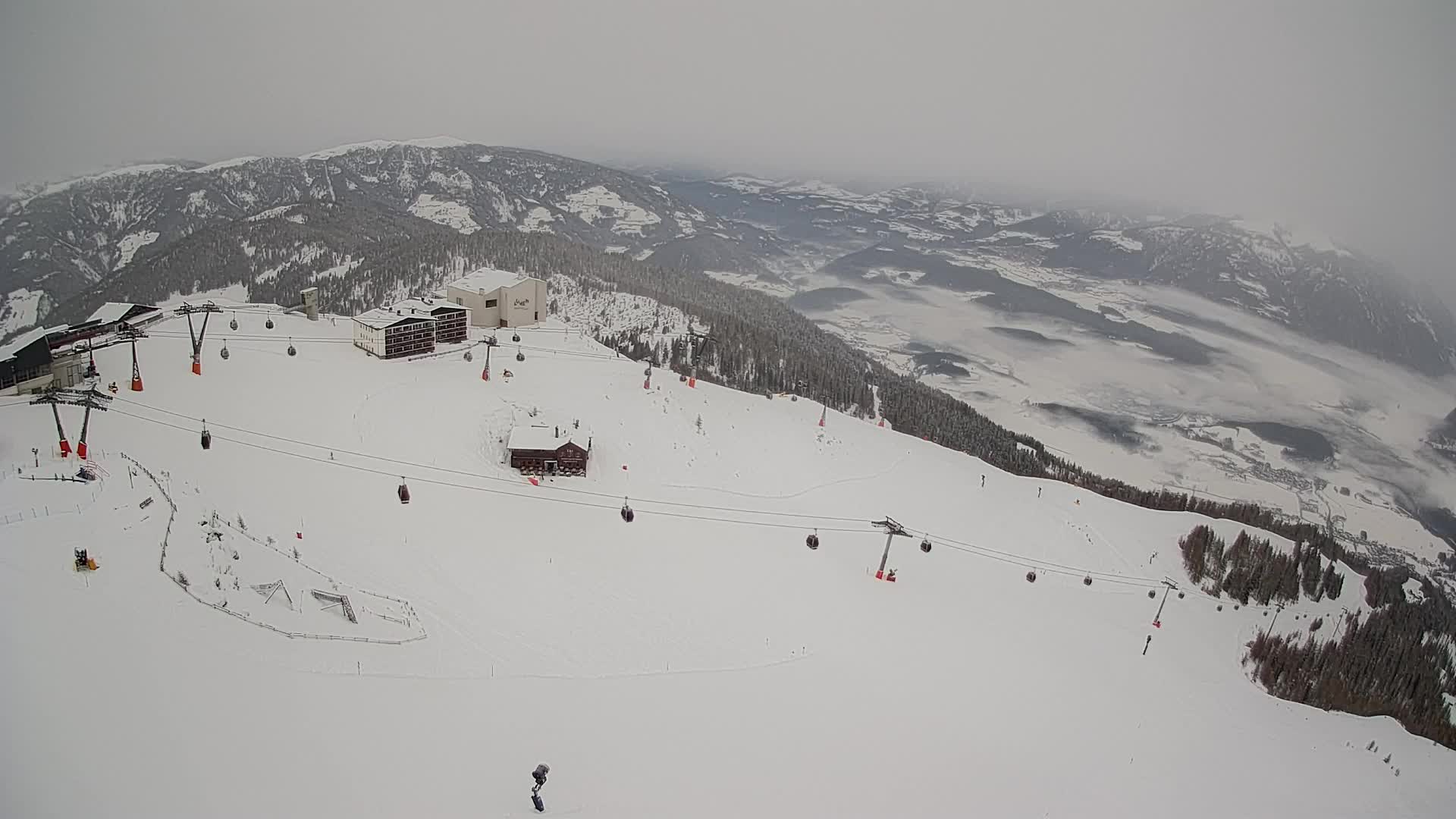 Kronplatz peak Ski resort | view to Bruneck
