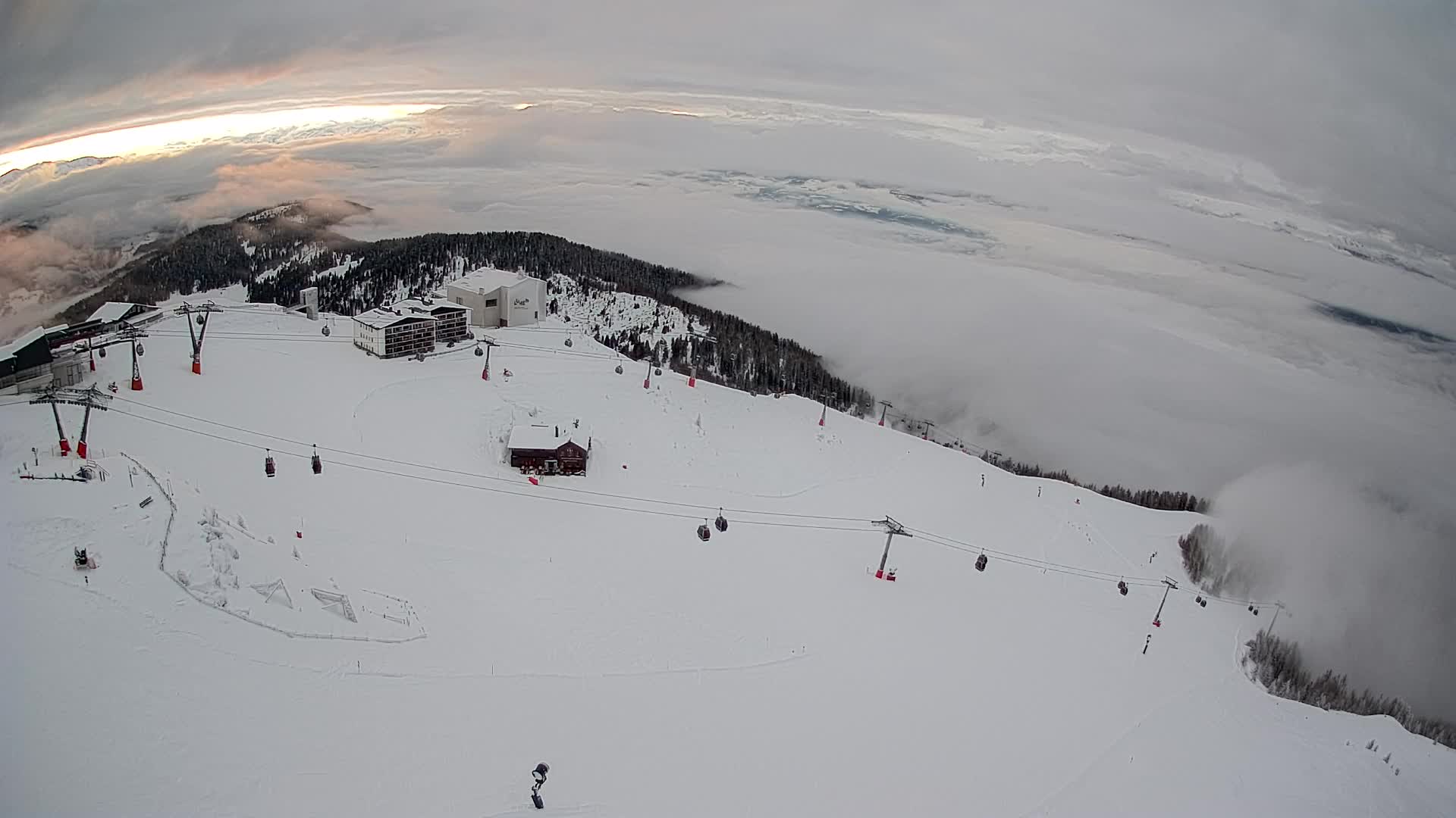 Smučišče Kronplatz – vrh | pogled na Bruneck