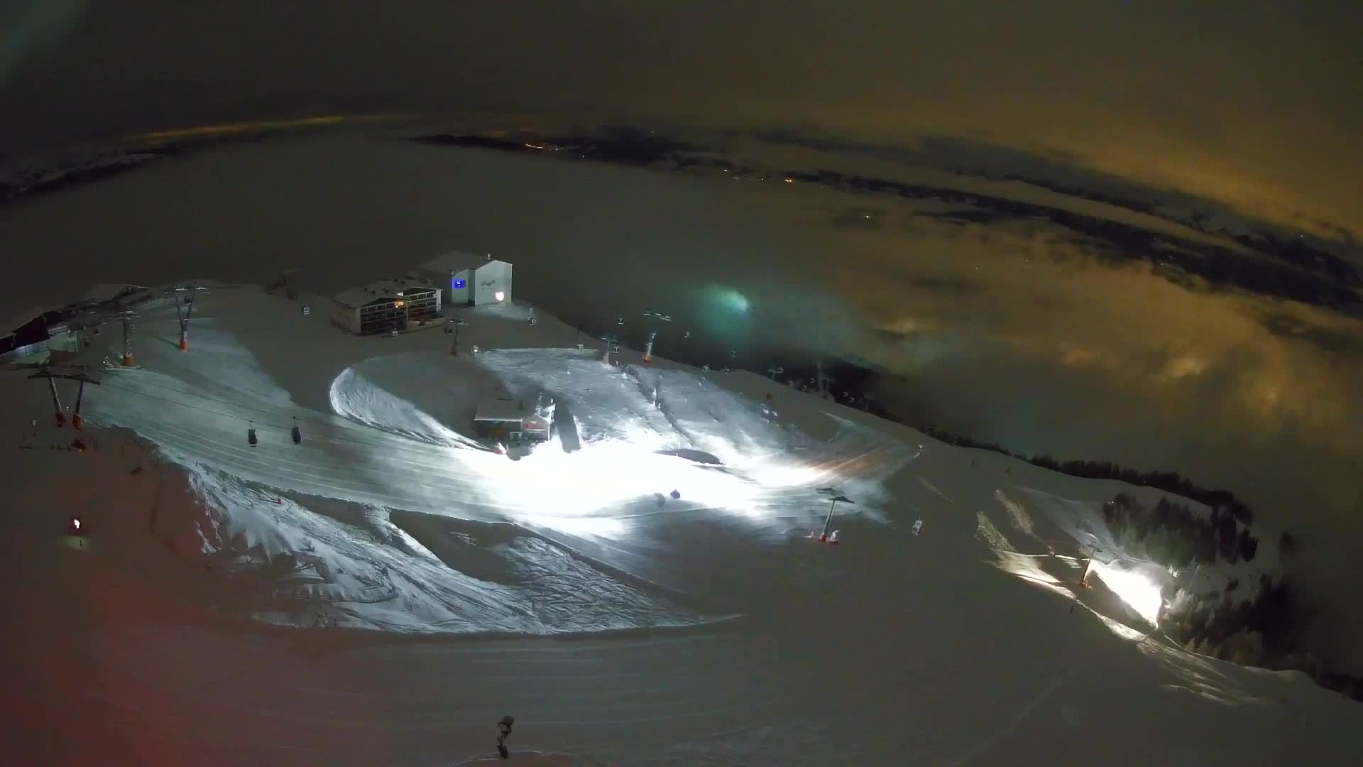 Kronplatz peak Ski resort | view to Bruneck