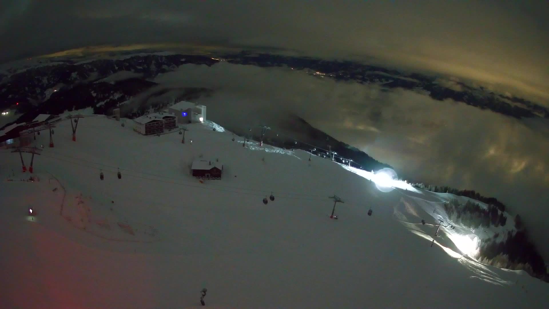 Skigebiet Kronplatz Gipfel | Blick auf Bruneck