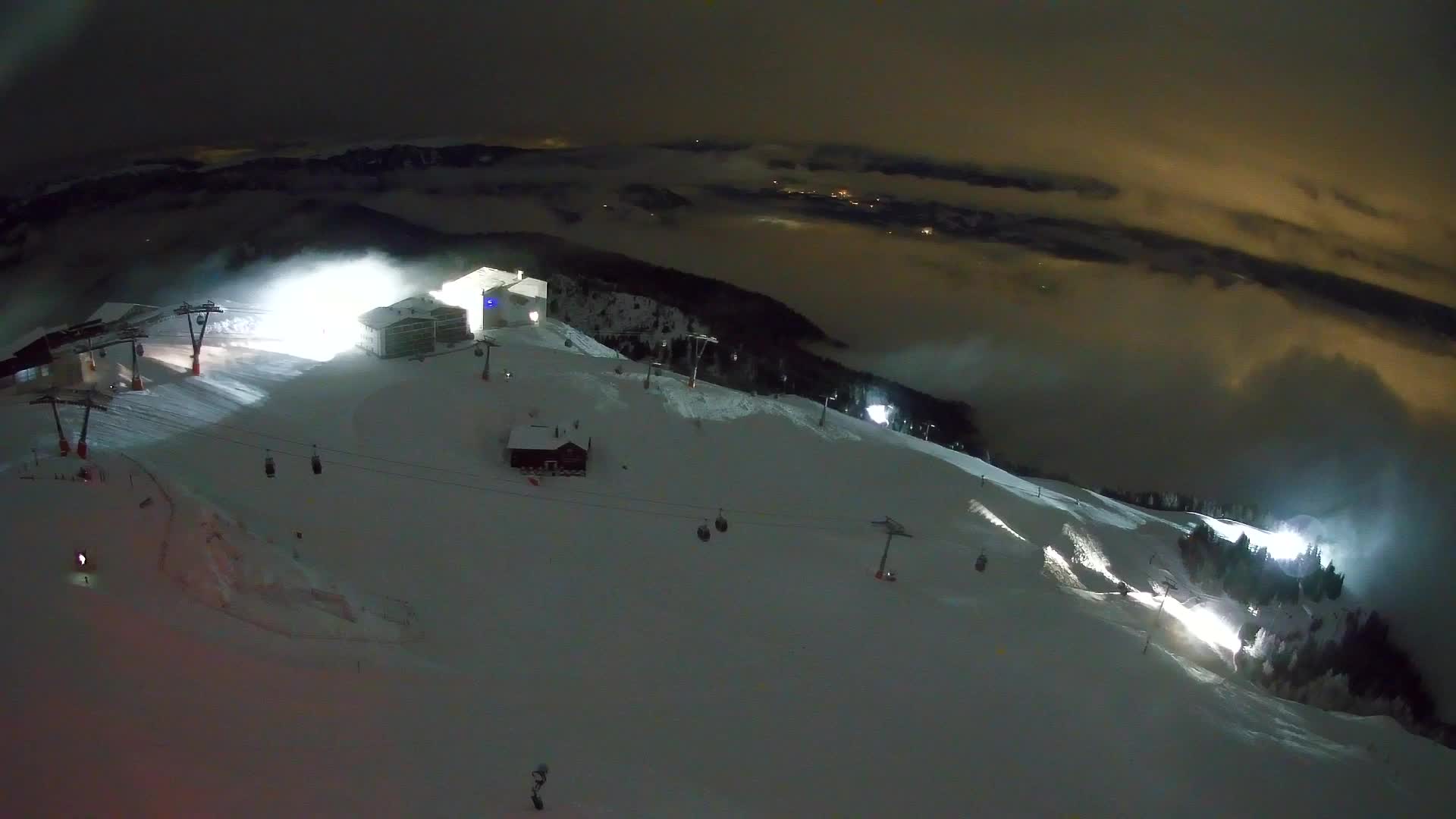 Station de ski Kronplatz sommet | vue sur Brunico