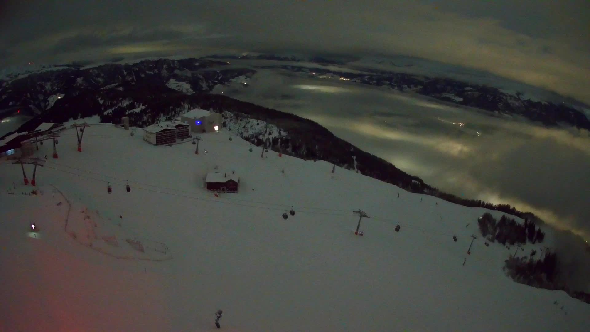 Station de ski Kronplatz sommet | vue sur Brunico