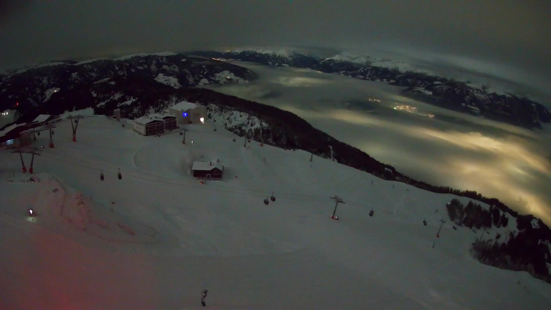 Station de ski Kronplatz sommet | vue sur Brunico