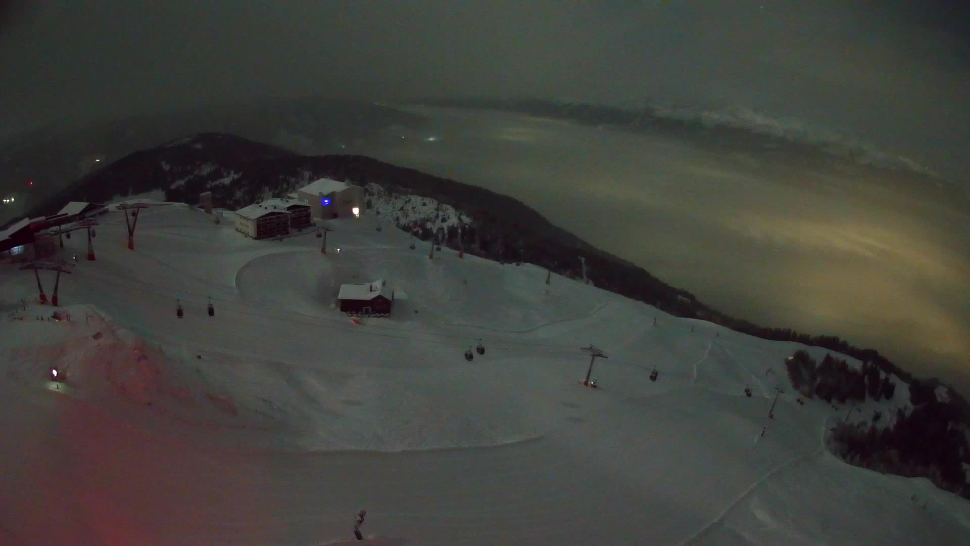 Skigebiet Kronplatz Gipfel | Blick auf Bruneck