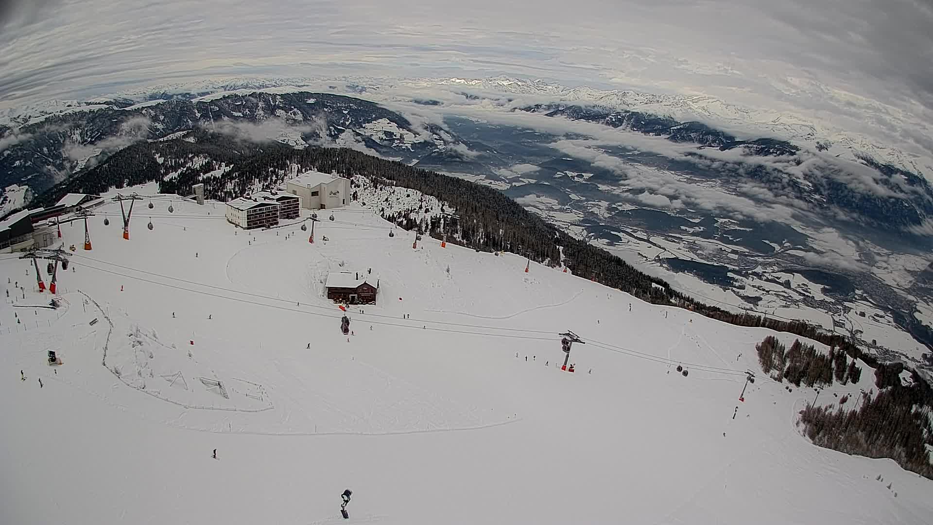 Smučišče Kronplatz – vrh | pogled na Bruneck