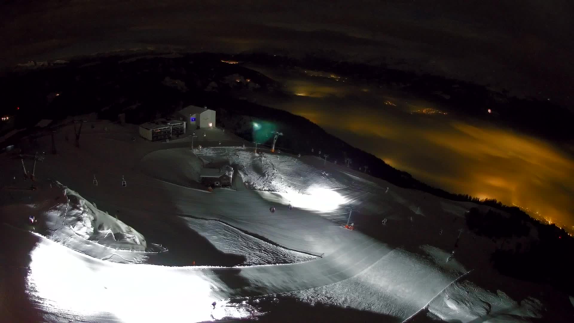 Kronplatz peak Ski resort | view to Bruneck