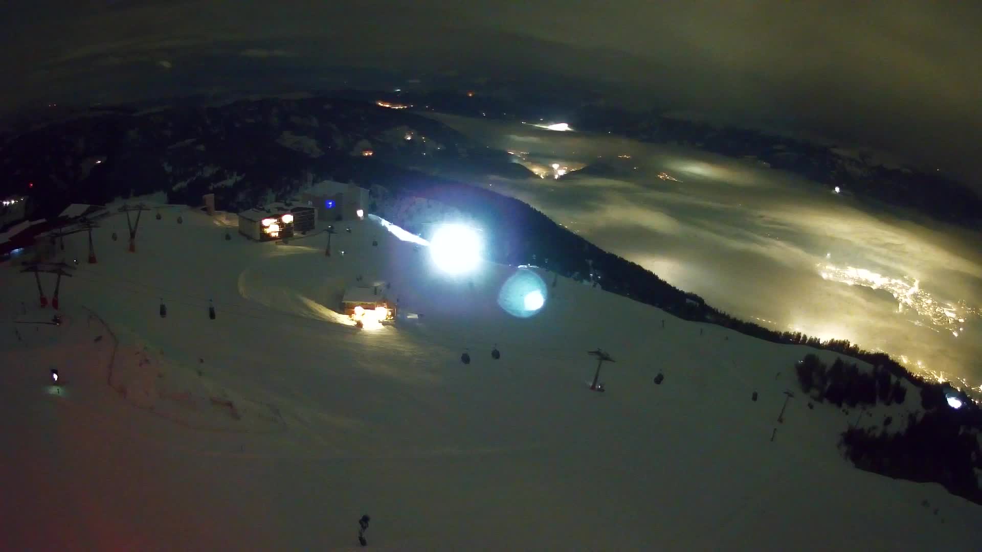 Station de ski Kronplatz sommet | vue sur Brunico