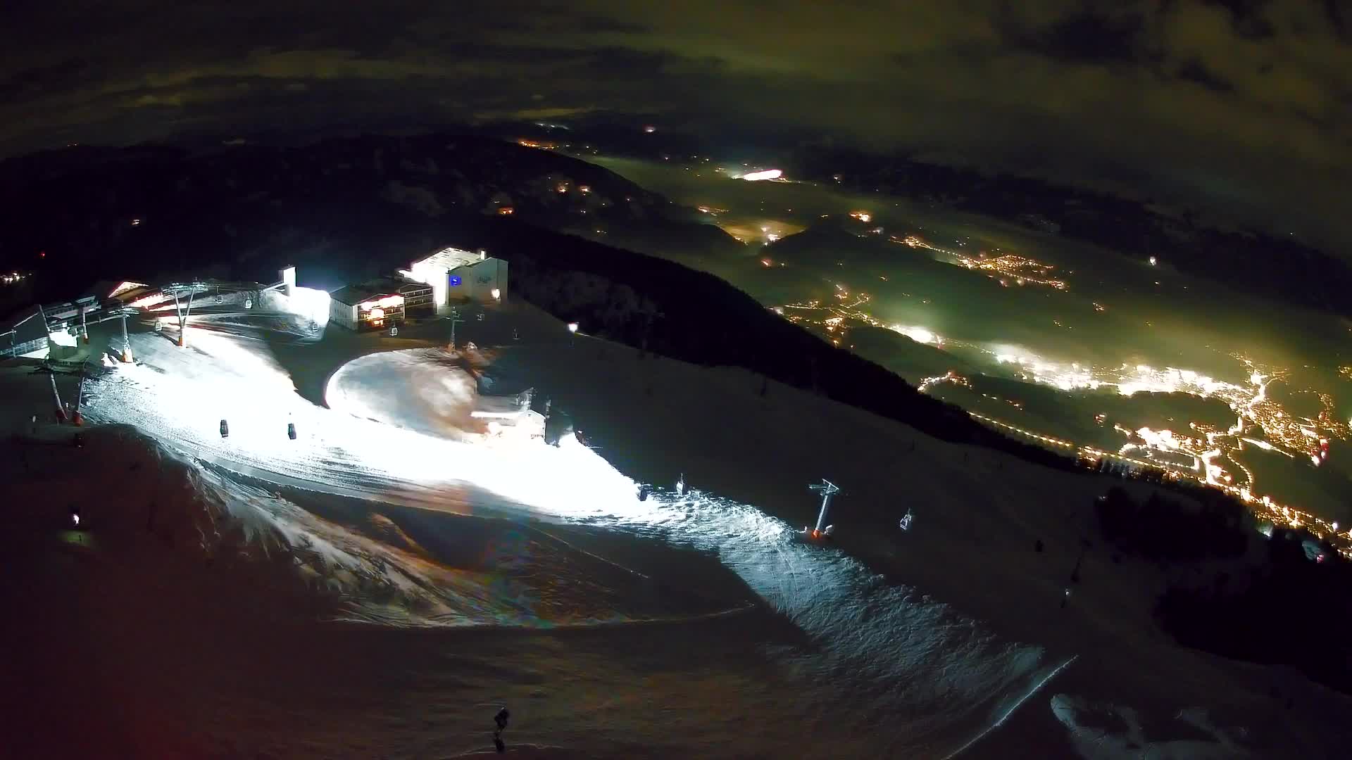 Station de ski Kronplatz sommet | vue sur Brunico