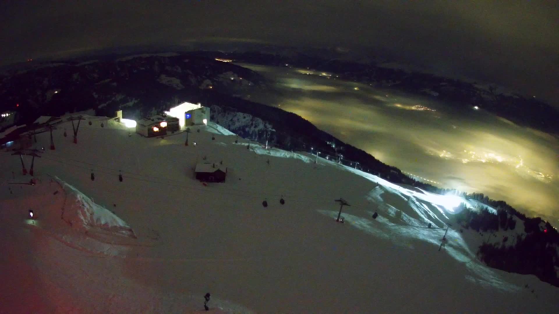 Skigebiet Kronplatz Gipfel | Blick auf Bruneck
